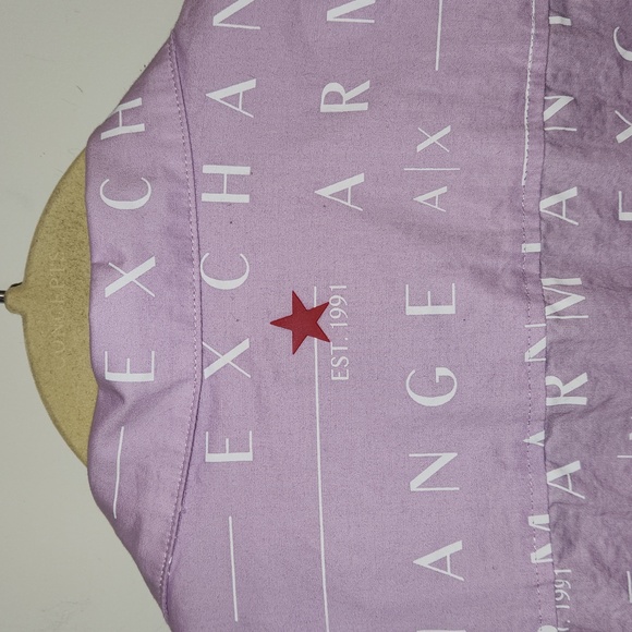 Armani Exchange~Shortsleve Button Down Dress Shirt Size XXL Slim - Picture 3 of 6